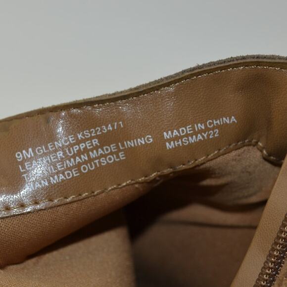 Kensie Glence Booties Sz 9 Leather Tassle Brown Suede Ankle Boots - Picture 9 of 10